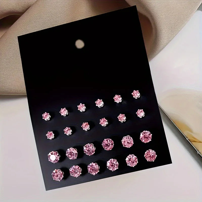 Elegant Crystal Stud Earrings