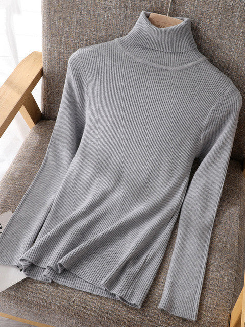 Basic High-Neck Sweater for Women