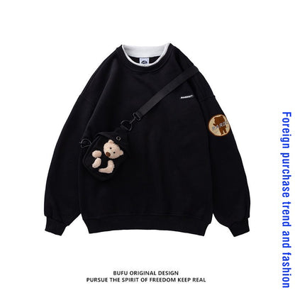 Loose Bag With Plush Sweaters For Men And Women