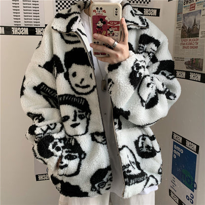 WAKUTA Printed Wool Coat