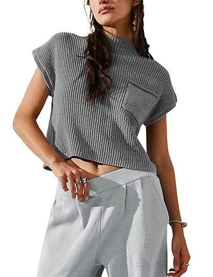 Women’s Sleeveless Knitted Pullover Vest