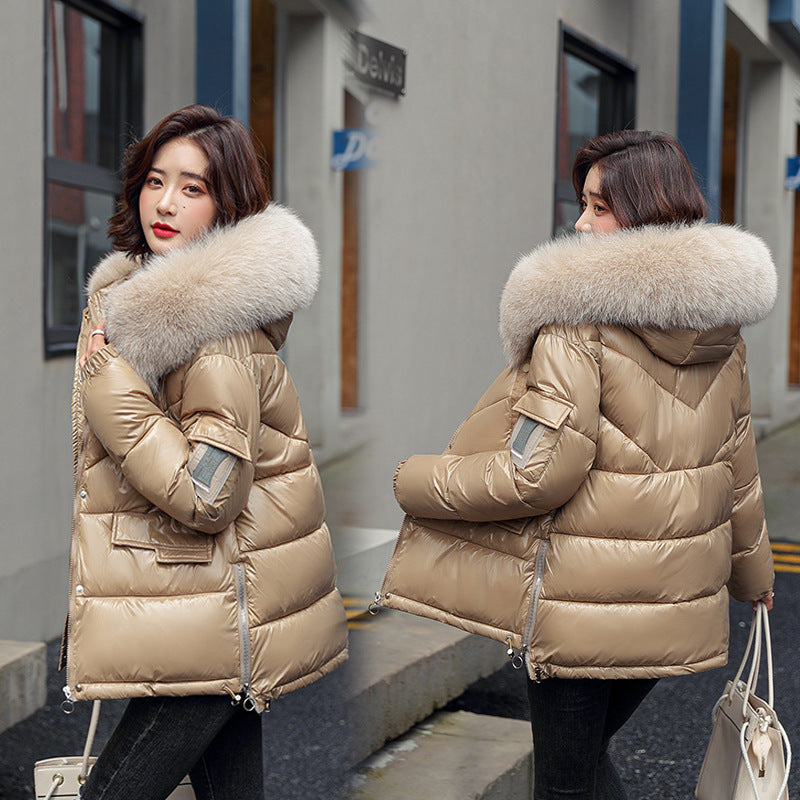 Glossy Short Korean Bread Jacket