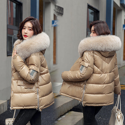 Glossy Short Korean Bread Jacket