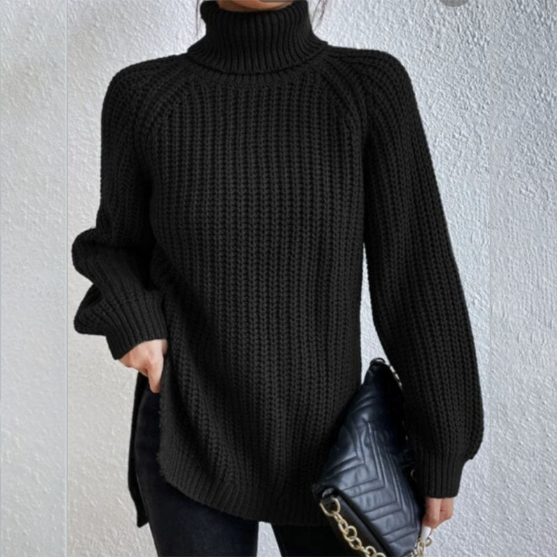 Women’s Split Turtleneck Pullover