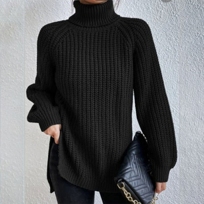 Women’s Split Turtleneck Pullover