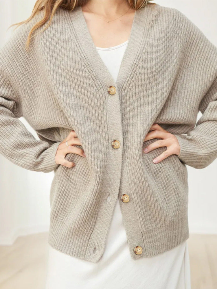 Women’s Solid Color Cardigan Sweater