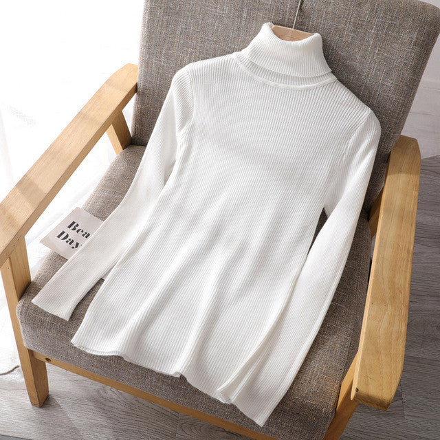 Basic High-Neck Sweater for Women
