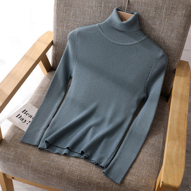 Basic High-Neck Sweater for Women