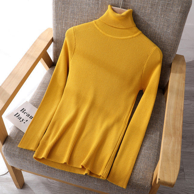 Basic High-Neck Sweater for Women