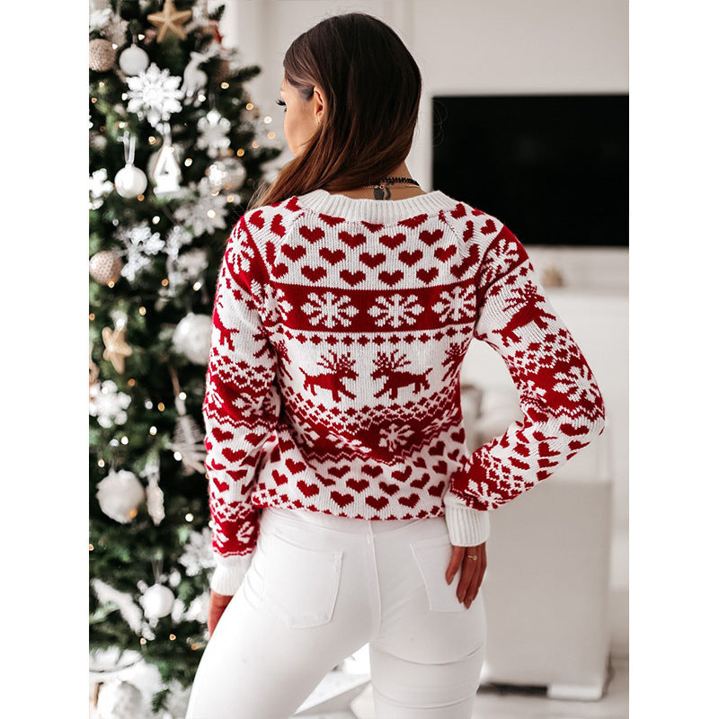 Christmas Elk Knit Sweater