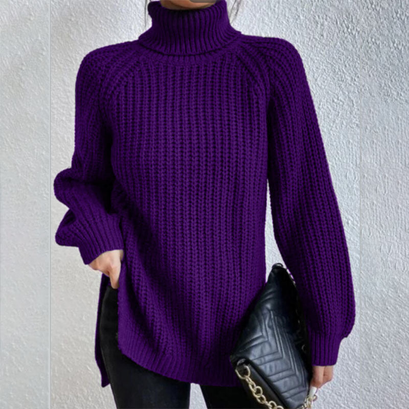 Women’s Split Turtleneck Pullover