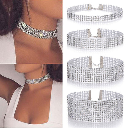 Crystal Rhinestone Choker Necklace