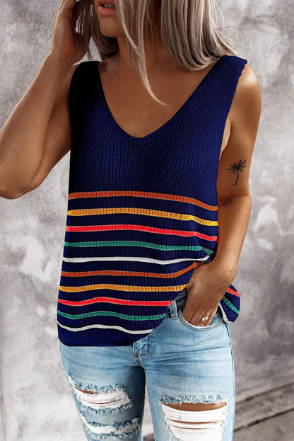 Women’s Colorful Striped Summer Blouse