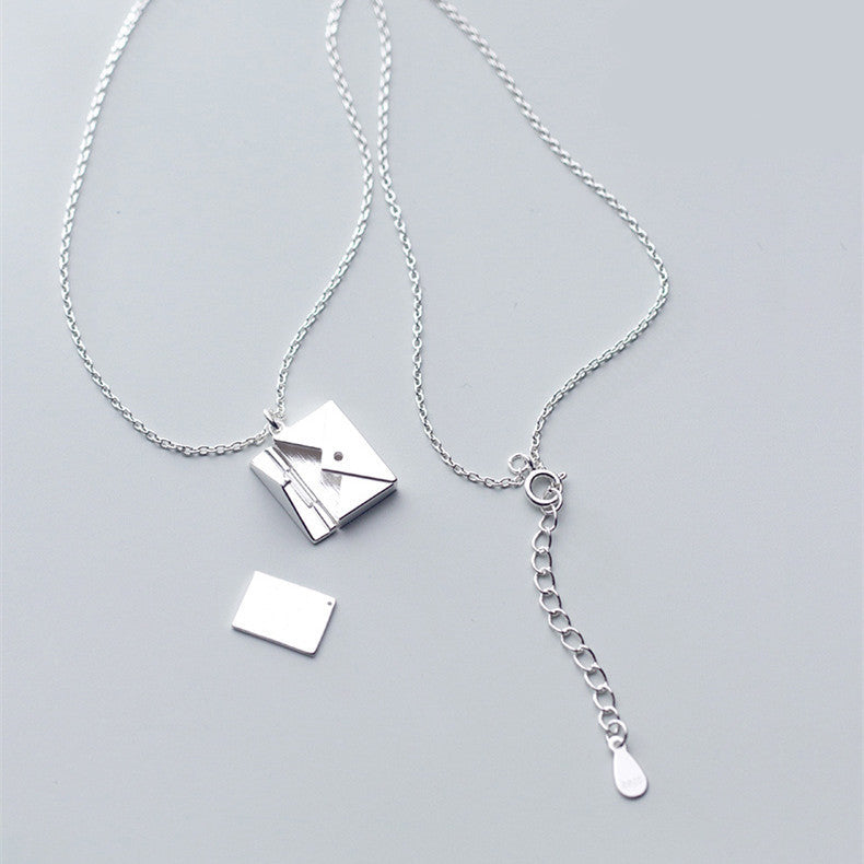 Envelope Letter Pendant Necklace