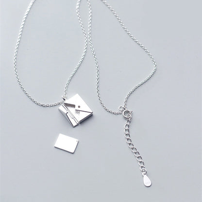 Envelope Letter Pendant Necklace