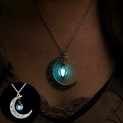 Luminous Moon Stone Healing Necklace