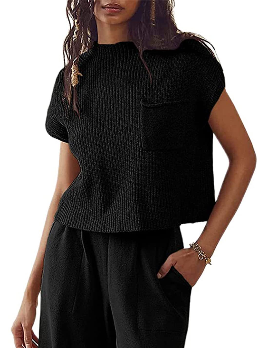 Women’s Sleeveless Knitted Pullover Vest
