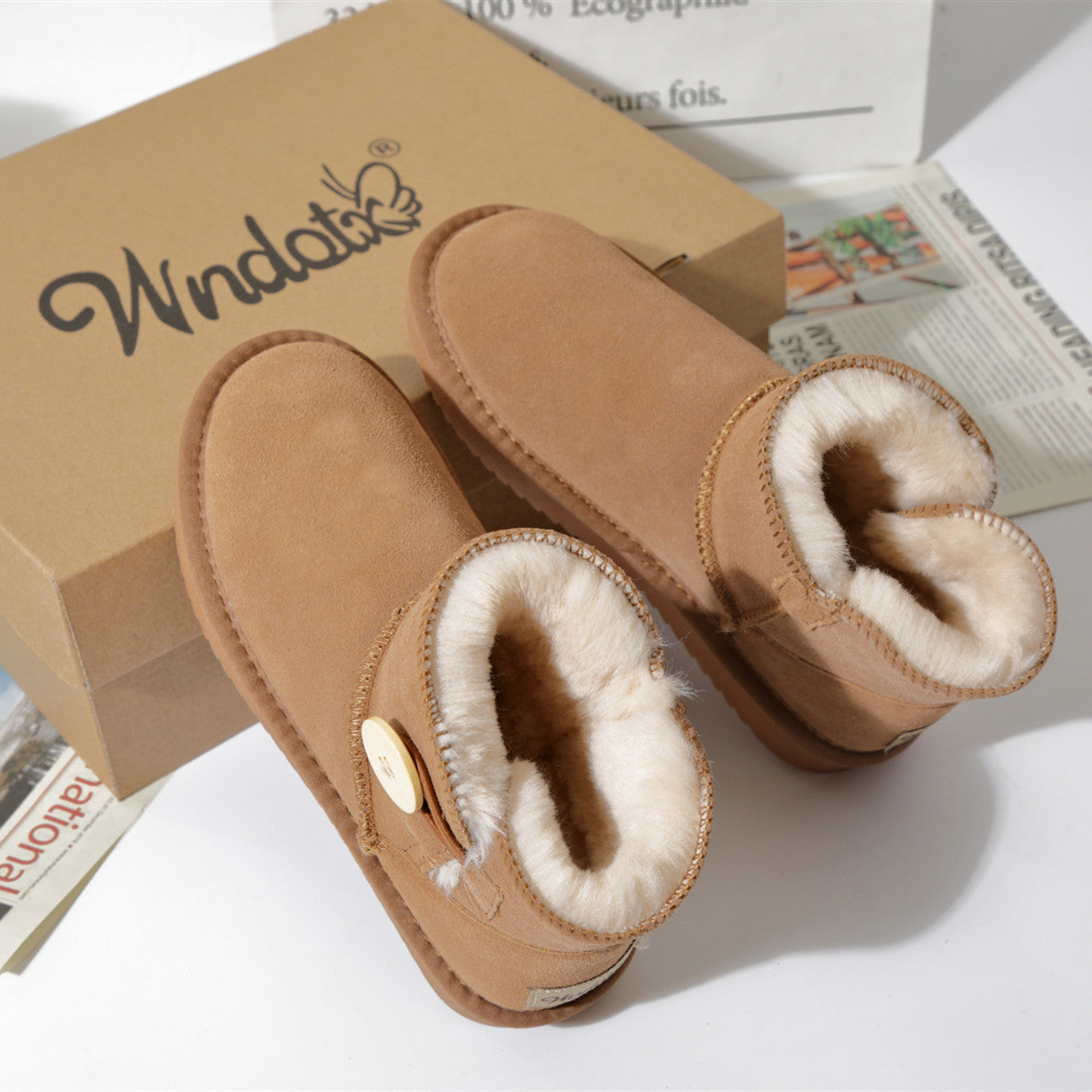 Winter Cotton Flat Shoes