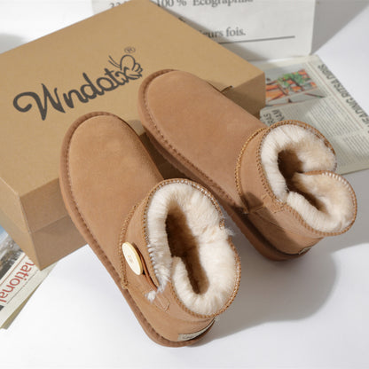 Winter Cotton Flat Shoes