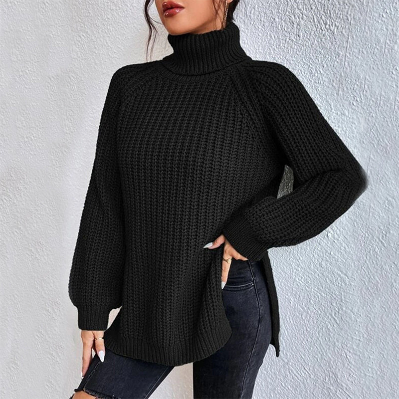 Women’s Split Turtleneck Pullover