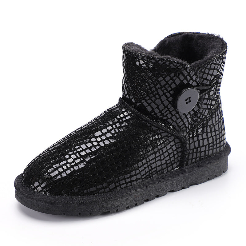 Winter Cotton Flat Shoes