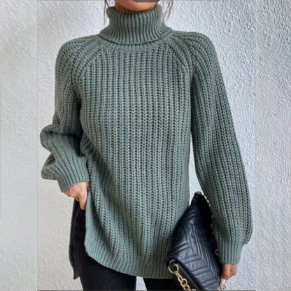 Women’s Split Turtleneck Pullover