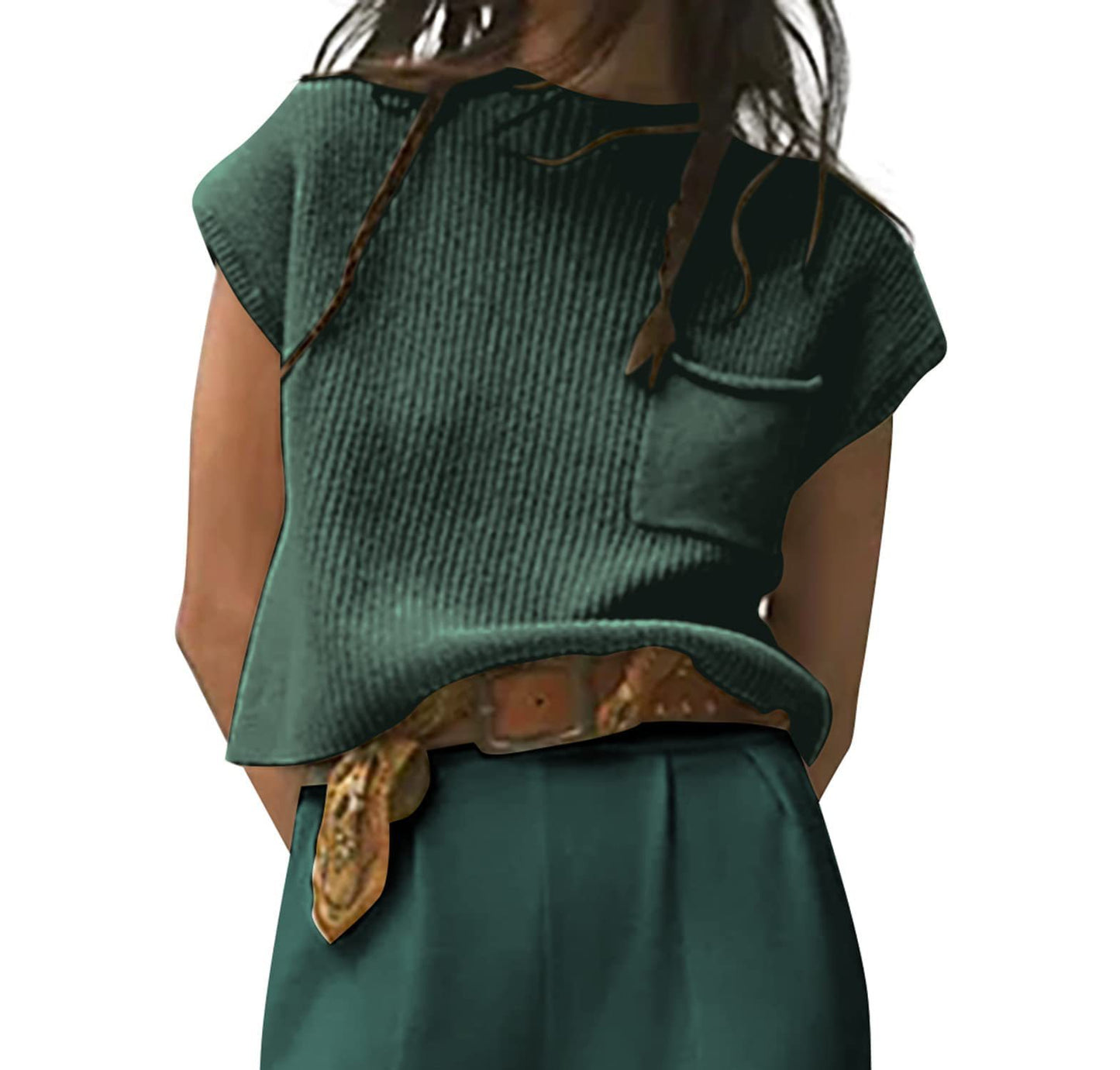 Women’s Sleeveless Knitted Pullover Vest