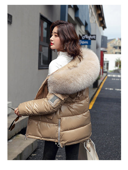 Glossy Short Korean Bread Jacket