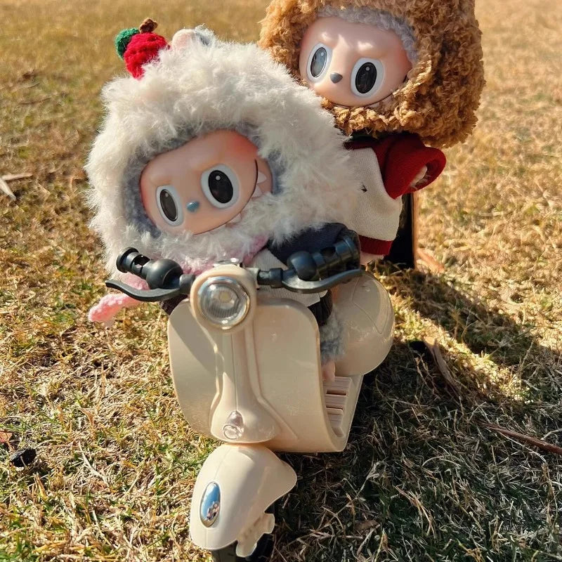 Mini Labubu Doll Motorcycle Toy