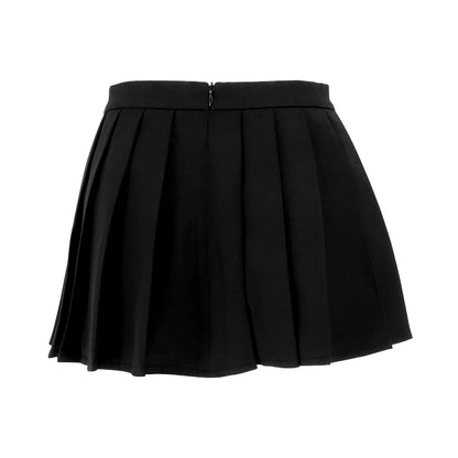 Sexy Black Pleated Skirt