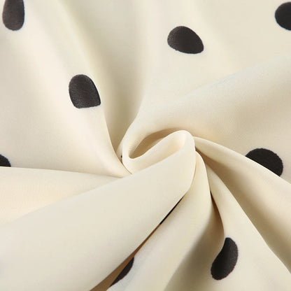 Elegant Polka Dot Midi Skirt