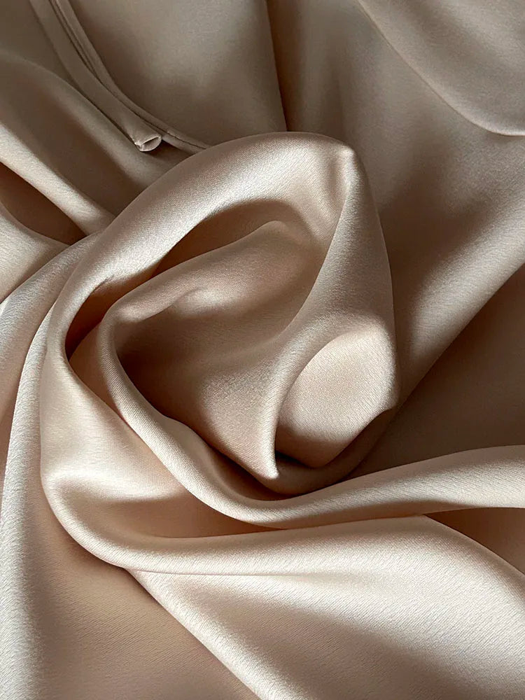 Elegant Satin Maxi Skirt