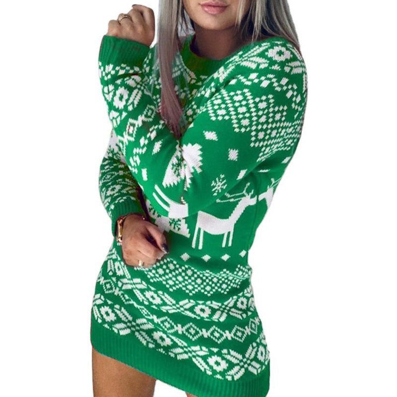 Christmas Elk Knit Sweater