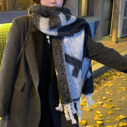 Large Fringe Casual Outdoor Warm Fashion Versatile Scarf Female