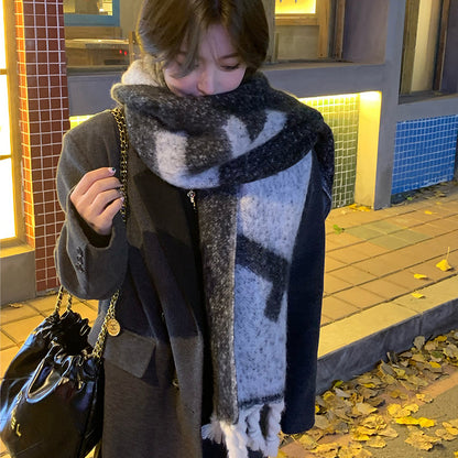 Large Fringe Casual Outdoor Warm Fashion Versatile Scarf Female