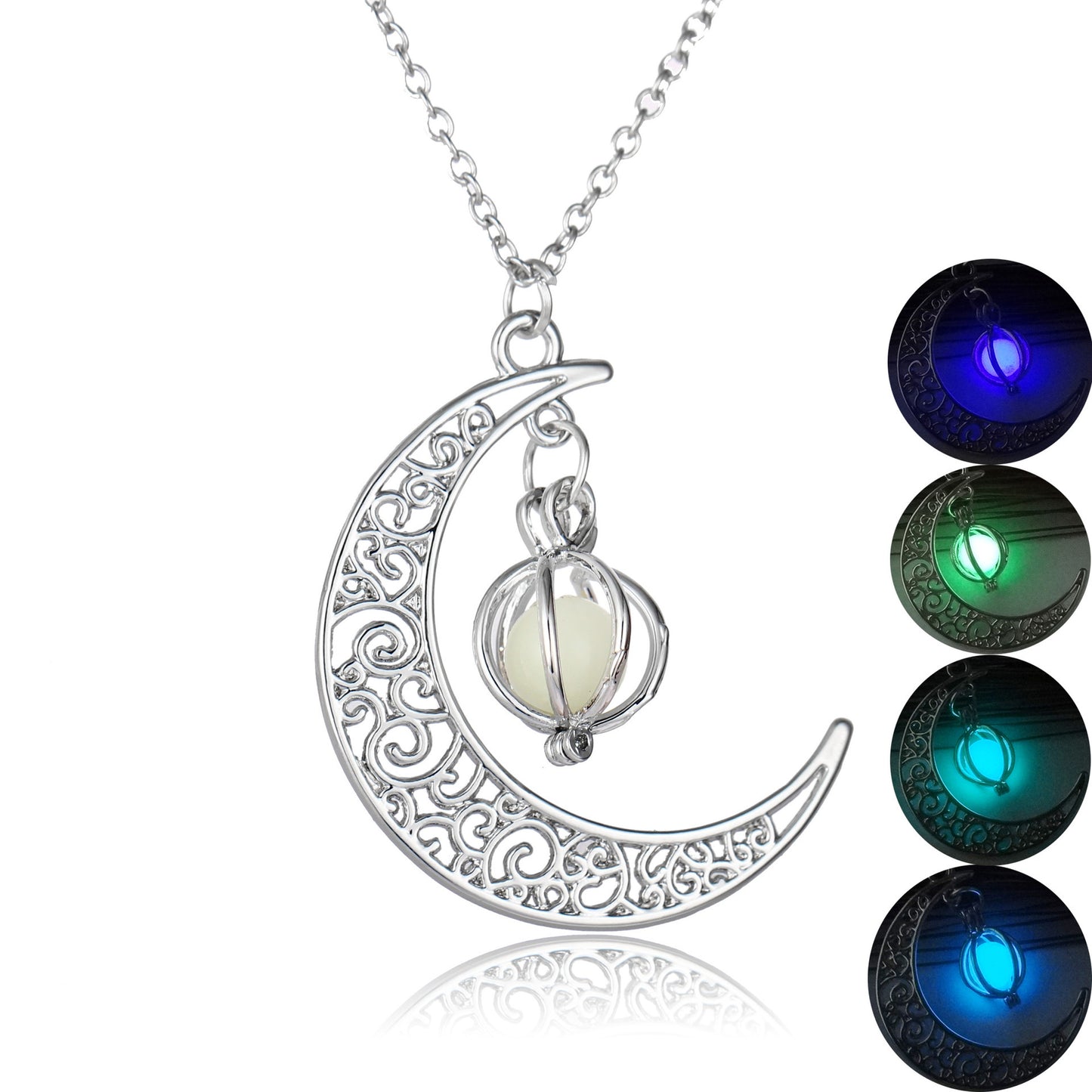 Luminous Moon Stone Healing Necklace