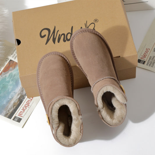 Winter Cotton Flat Shoes