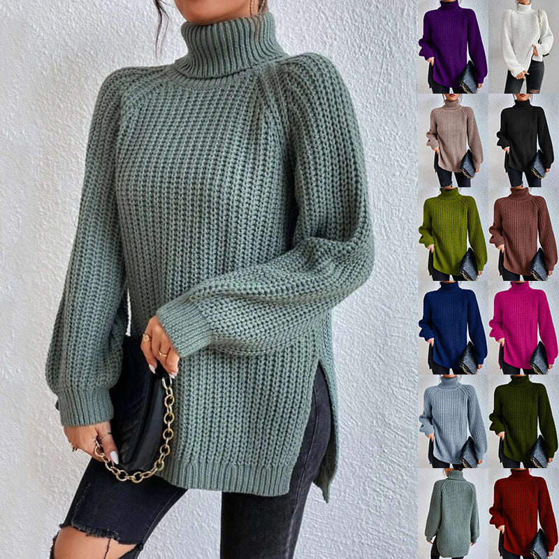 Women’s Split Turtleneck Pullover