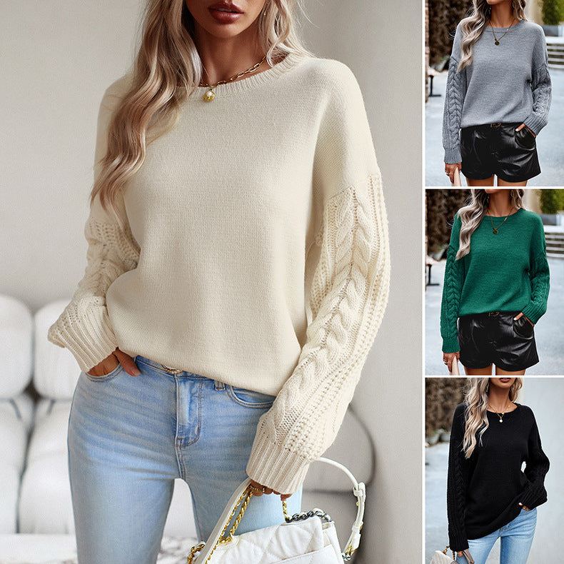 Women’s Simple Round Neck Sweater